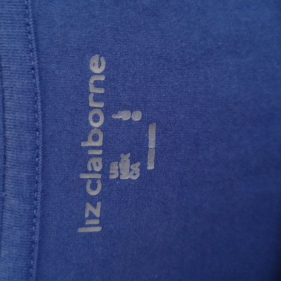 Liz Claiborne, purple HOLIDAY beading Long sleeve t-shirt. - Picture 4 of 4